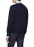 Back View - Click To Enlarge - BRUNELLO CUCINELLI - Stripe border virgin wool-cashmere cardigan