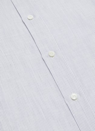  - BRUNELLO CUCINELLI - Stripe cotton-linen shirt