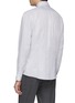 Back View - Click To Enlarge - BRUNELLO CUCINELLI - Stripe cotton-linen shirt