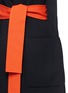 Detail View - Click To Enlarge - COMME MOI - Belted crepe sleeveless coat