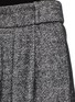 Detail View - Click To Enlarge - COMME MOI - Chevron pleat wool pants