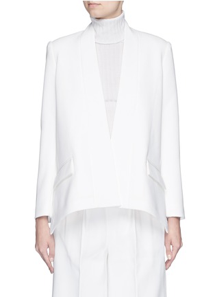 Detail View - Click To Enlarge - COMME MOI - Open side seam crepe jacket