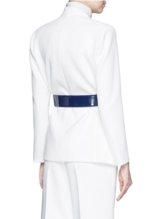Back View - Click To Enlarge - COMME MOI - Open side seam crepe jacket