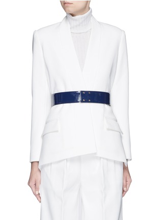 Main View - Click To Enlarge - COMME MOI - Open side seam crepe jacket