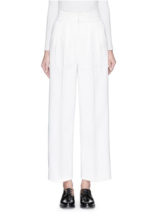 Main View - Click To Enlarge - COMME MOI - Wide leg crepe pants