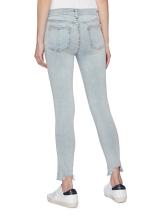 Back View - Click To Enlarge - RAG & BONE - Raw cuff ripped skinny jeans