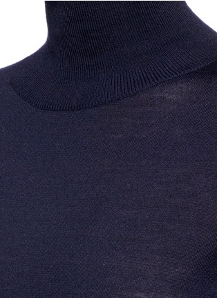Detail View - Click To Enlarge - COMME MOI - Wool-silk-cashmere turtleneck sweater