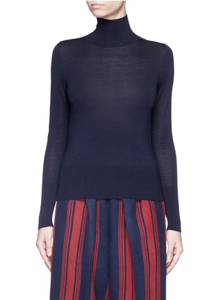 Main View - Click To Enlarge - COMME MOI - Wool-silk-cashmere turtleneck sweater