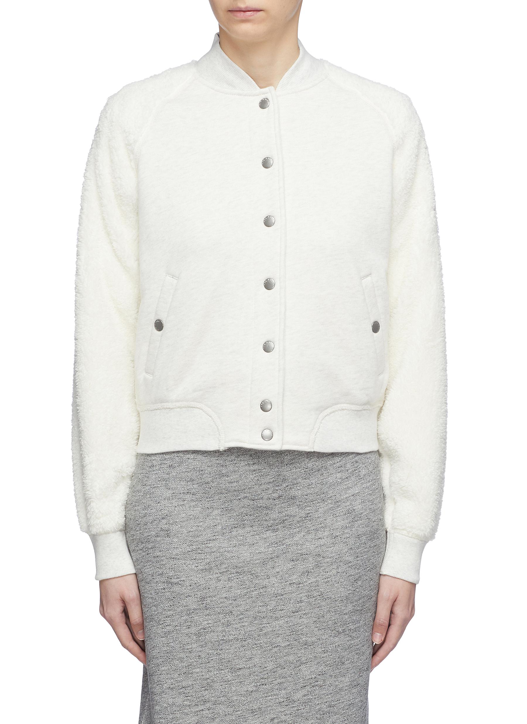 Faux fur sleeve bomber jacket by Rag & Bone/Jean