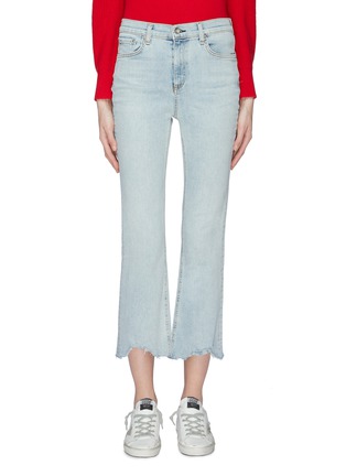 Main View - Click To Enlarge - RAG & BONE - 'Hana' distressed cuff cropped jeans