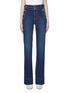 Main View - Click To Enlarge - CURRENT/ELLIOTT - 'The Maritime' button pocket contrast topstitching flared jeans
