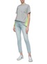 Figure View - Click To Enlarge - CURRENT/ELLIOTT - 'The Caballo' contrast mock pocket skinny jeans