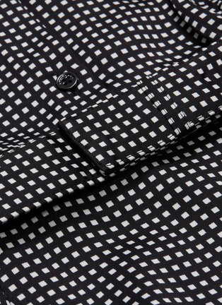 Detail View - Click To Enlarge - EQUIPMENT - 'Bancort' belted grid print dress
