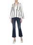 Figure View - Click To Enlarge - EQUIPMENT - 'Alaine' stripe wrap shirt
