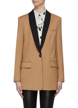 Main View - Click To Enlarge - EQUIPMENT - 'Quincy' satin lapel wool blazer