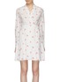 Main View - Click To Enlarge - EQUIPMENT - 'Allaire' leaf dot print silk wrap dress
