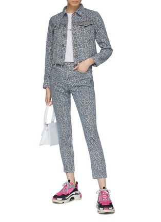 Figure View - Click To Enlarge - GRLFRND - 'Karolina' leopard print skinny jeans