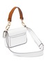 Detail View - Click To Enlarge - CHLOÉ - 'Chloé C' small croc embossed leather double carry bag