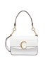 Main View - Click To Enlarge - CHLOÉ - 'Chloé C' small croc embossed leather double carry bag