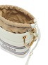 Detail View - Click To Enlarge - CHLOÉ - 'Roy' logo stripe print mini leather bucket bag