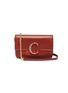 Main View - Click To Enlarge - CHLOÉ - 'Chloé C' suede panel mini leather shoulder bag