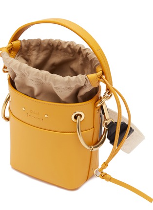 Detail View - Click To Enlarge - CHLOÉ - 'Roy' mini leather bucket bag
