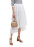 Figure View - Click To Enlarge - CHLOÉ - 'Nile' small bracelet handle croc embossed leather crossbody bag