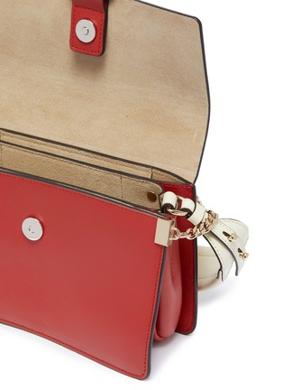 Detail View - Click To Enlarge - CHLOÉ - 'Faye' colourblock small leather crossbody bag