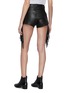 Back View - Click To Enlarge - R13 - Fringe outseam leather shorts