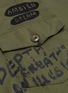  - R13 - 'Surplus' mix slogan graphic embroidered fringe shirt jacket
