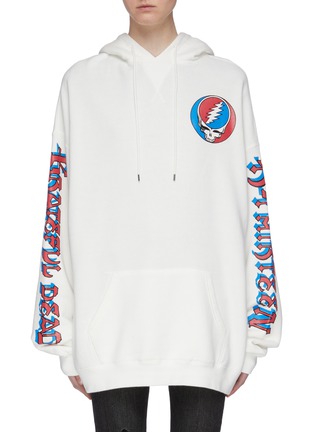 Main View - Click To Enlarge - R13 - 'Grateful Dead' slogan print oversized hoodie