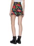 Back View - Click To Enlarge - R13 - 'Red Lady' graphic print pleated shorts