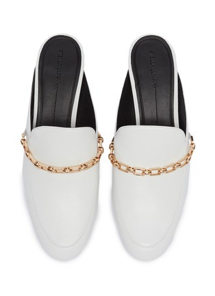 Detail View - Click To Enlarge - STELLA LUNA - Chain strap leather mules