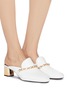 Figure View - Click To Enlarge - STELLA LUNA - Chain strap leather mules
