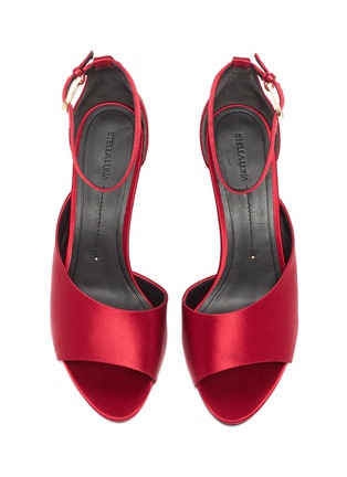 Detail View - Click To Enlarge - STELLA LUNA - 'Red Carpet' ankle strap satin d'Orsay sandals