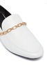 Detail View - Click To Enlarge - STELLA LUNA - Chain leather loafers