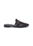 Main View - Click To Enlarge - STELLA LUNA - Chain leather loafer slides