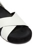 Detail View - Click To Enlarge - STELLA LUNA - Ankle tie leather platform sandals