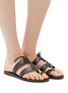 Figure View - Click To Enlarge - TRADEMARK - 'Capra' knotted leather sandals