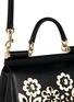 Detail View - Click To Enlarge - - - 'Miss Sicily' medium cameo floral leather satchel