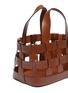  - TRADEMARK - 'Fern' caged leather canvas pouch bag