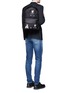Figure View - Click To Enlarge - - - 'Vulcano' Sicilian man appliqué nylon backpack