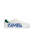 Main View - Click To Enlarge - GUCCI - New Ace' slogan print leather sneakers