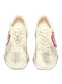 Detail View - Click To Enlarge - GUCCI - 'Rhyton' logo mouth print leather sneakers