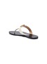  - GUCCI - 'Flat Marmont' GG logo leather thong sandals