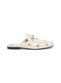 Main View - Click To Enlarge - GUCCI - 'Princetown' star bee embroidered leather loafer slides