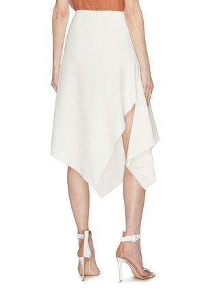Back View - Click To Enlarge - POIRET - Asymmetric drape silk skirt