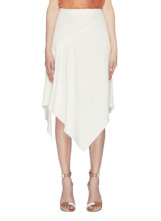 Main View - Click To Enlarge - POIRET - Asymmetric drape silk skirt