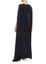 Back View - Click To Enlarge - POIRET - 'Isabella' cape back asymmetric silk cocoon dress