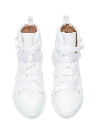 Detail View - Click To Enlarge - CHLOÉ - 'Sonnie' chunky outsole high top sneakers